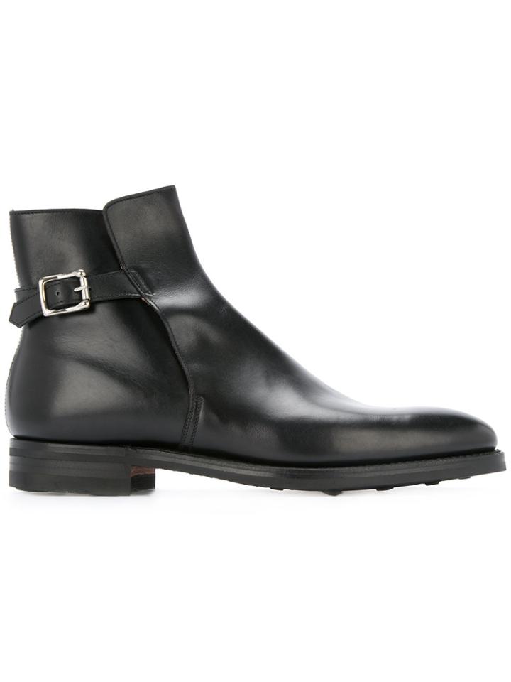 Crockett & Jones Buckled Boots - Black