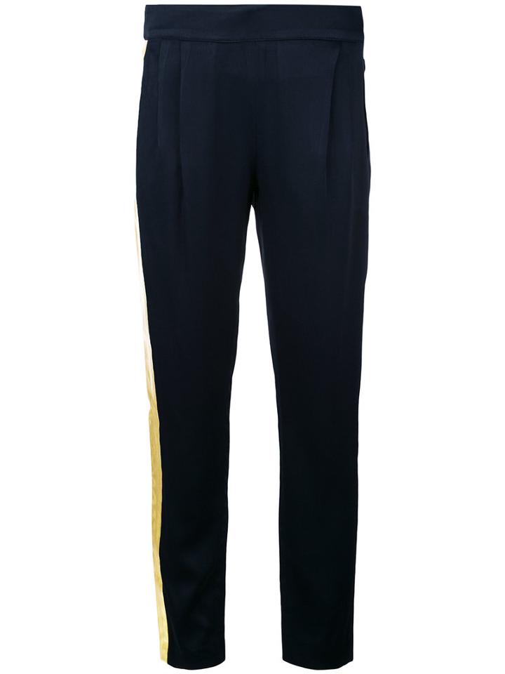 Each X Other - Tuxedo Trousers - Women - Acetate/viscose - Xs, Blue, Acetate/viscose