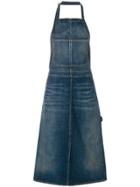 6397 Denim Apron Dress - Blue