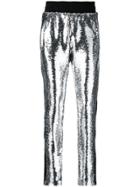 Chiara Ferragni Sequinned Skinny Trousers - Metallic