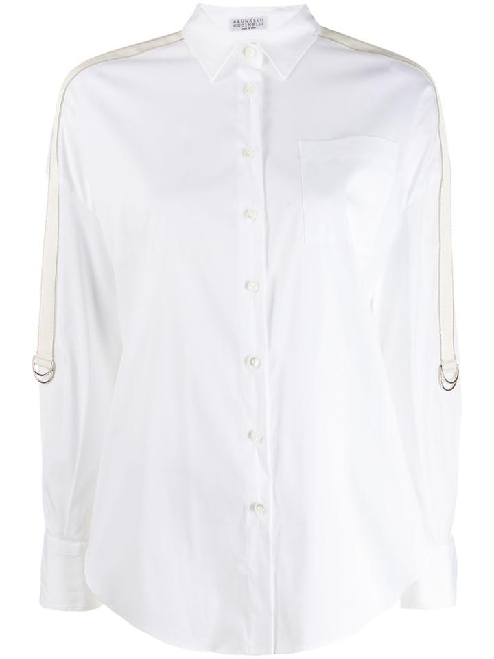 Brunello Cucinelli Buckle-detail Shirt - White