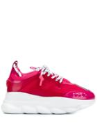 Versace Chain Reaction Platform Sneakers - Pink
