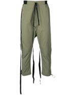 Unravel Project Dropped Crotch Trousers - Green
