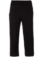 James Perse Cropped Trousers, Women's, Size: 2, Black, Spandex/elastane/angora/merino/polyamide