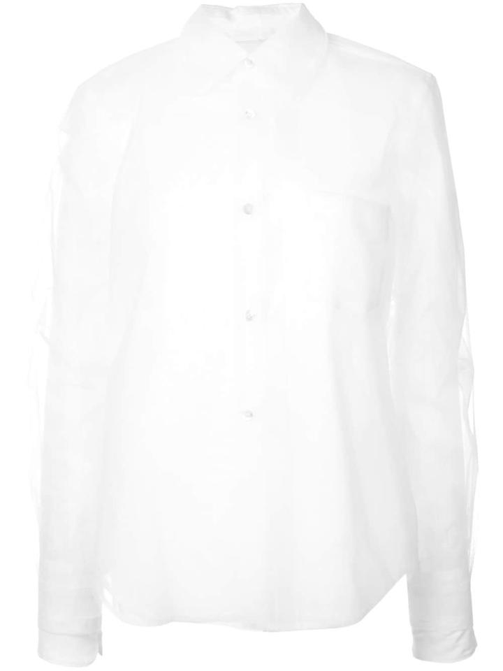 Comme Des Garçons Sheer Shirt - White