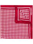 Dsquared2 - Dot Neck Scarf - Women - Silk - One Size, Red, Silk