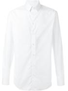Giorgio Armani Textured Shirt, Men's, Size: 42, White, Cotton