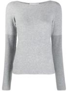Fabiana Filippi Slim-fit Knit Sweater - Grey