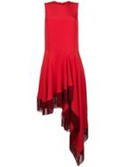 Calvin Klein 205w39nyc Fringed Hem Dress - Red