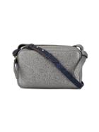 Anya Hindmarch Mini Silver Crinkled Leather Circle Bag - Metallic