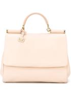 Dolce & Gabbana Large Sicily Tote, Women's, Pink/purple, Calf Leather