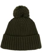 Pompom Knit Beanie, Women's, Size: Small, Green, Wool, Mm6 Maison Margiela