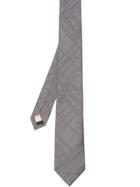 Burberry Classic Cut Check Silk Jacquard Tie - Grey