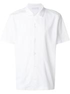 Prada Open Collar Short Sleeve Shirt - White