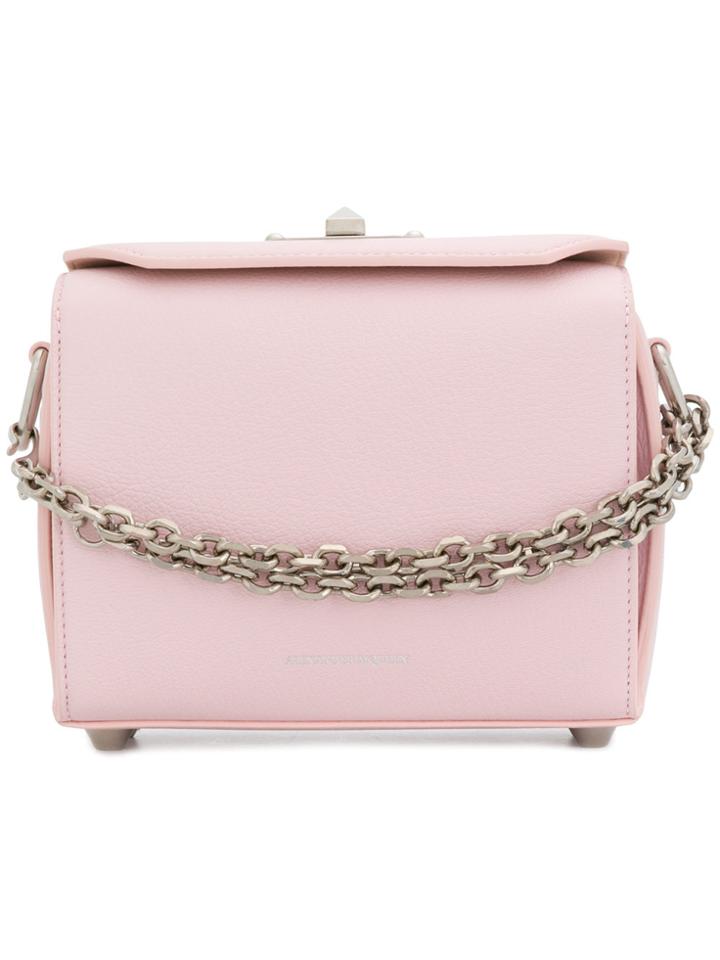 Alexander Mcqueen Box Shoulder Bag - Pink & Purple