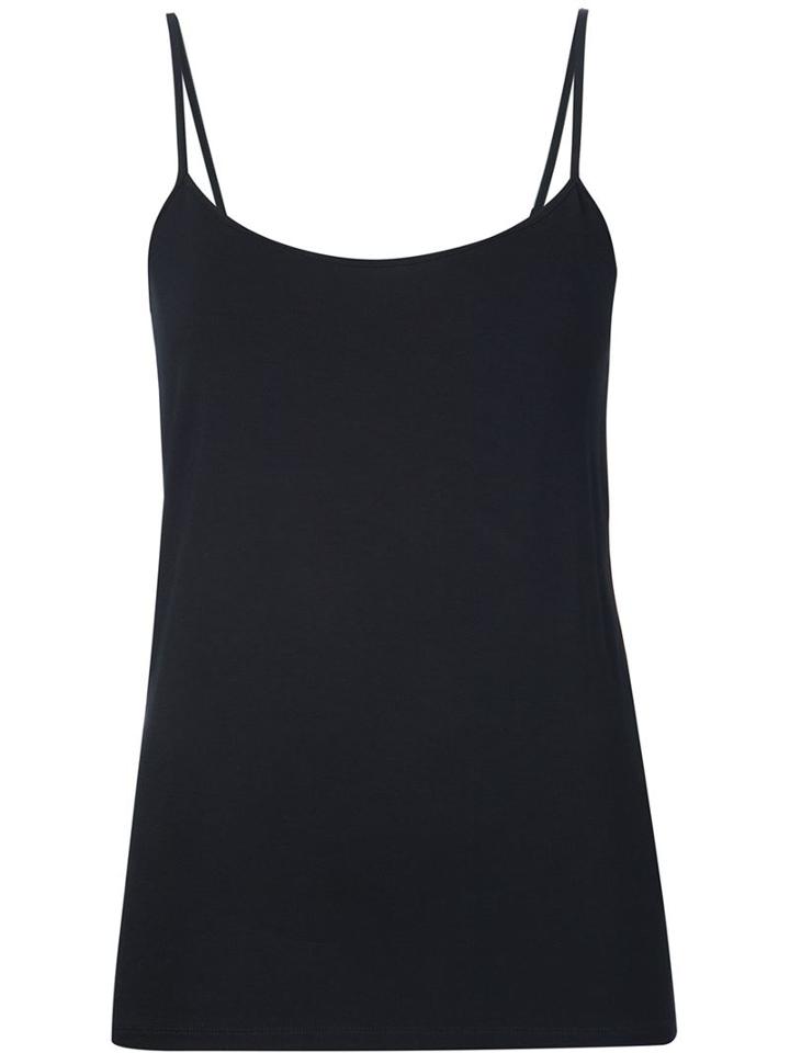 Majestic Filatures Scoop Neck Cami Top, Women's, Size: 3, Black, Viscose/spandex/elastane