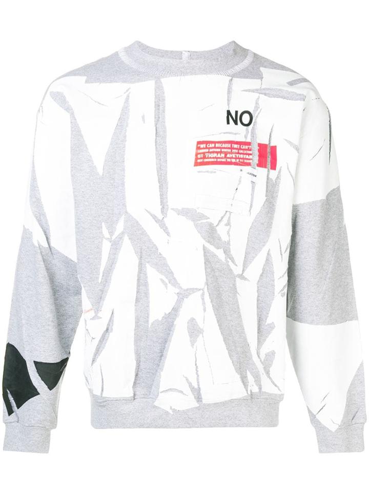 Tigran Avetysian Printed Sweatshirt - Grey