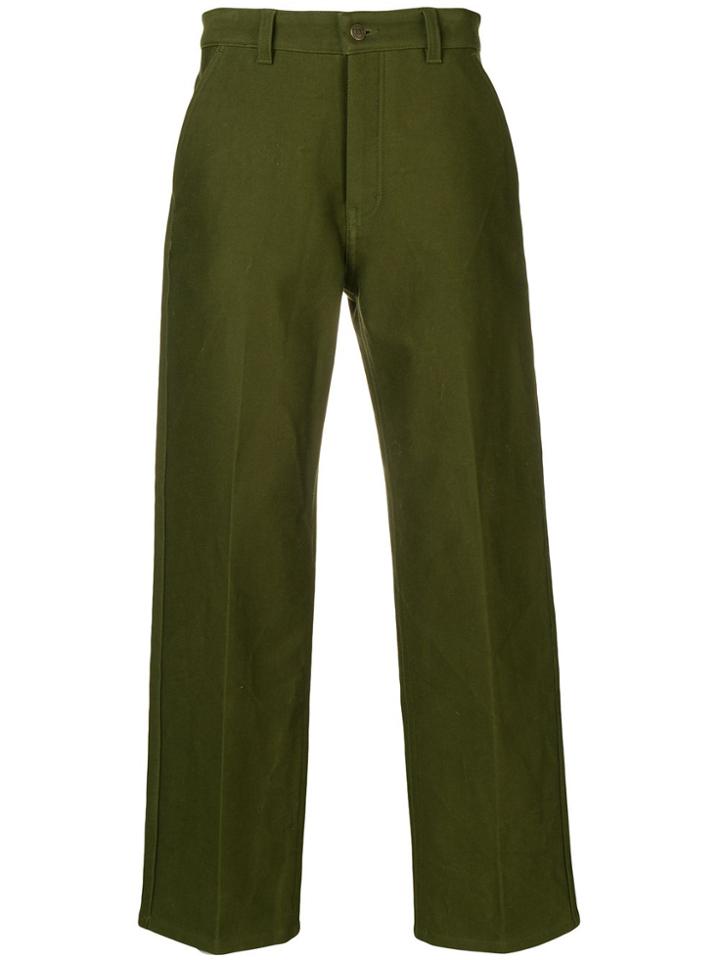 Ami Paris Wide Fit Trousers - Green