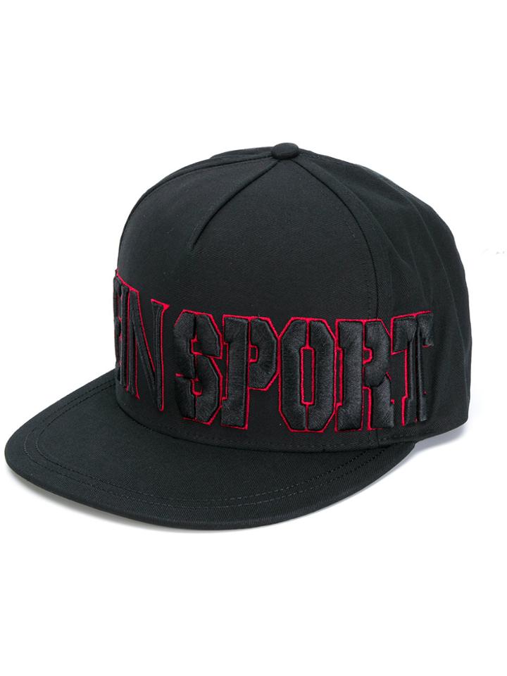 Plein Sport Logo Stitch Cap - Black