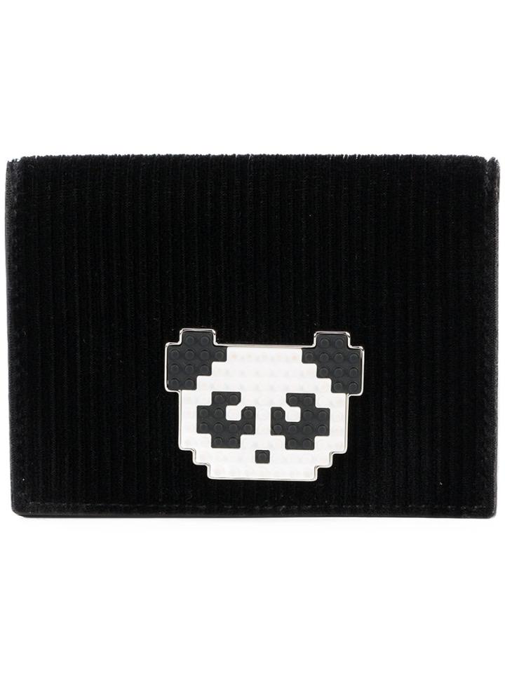 Les Petits Joueurs Panda Flap Purse - Black