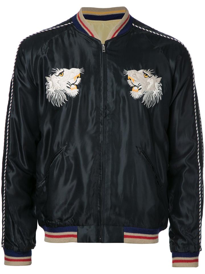Tailor Toyo - Suka Bomber Jacket - Men - Acetate - M, Black, Acetate