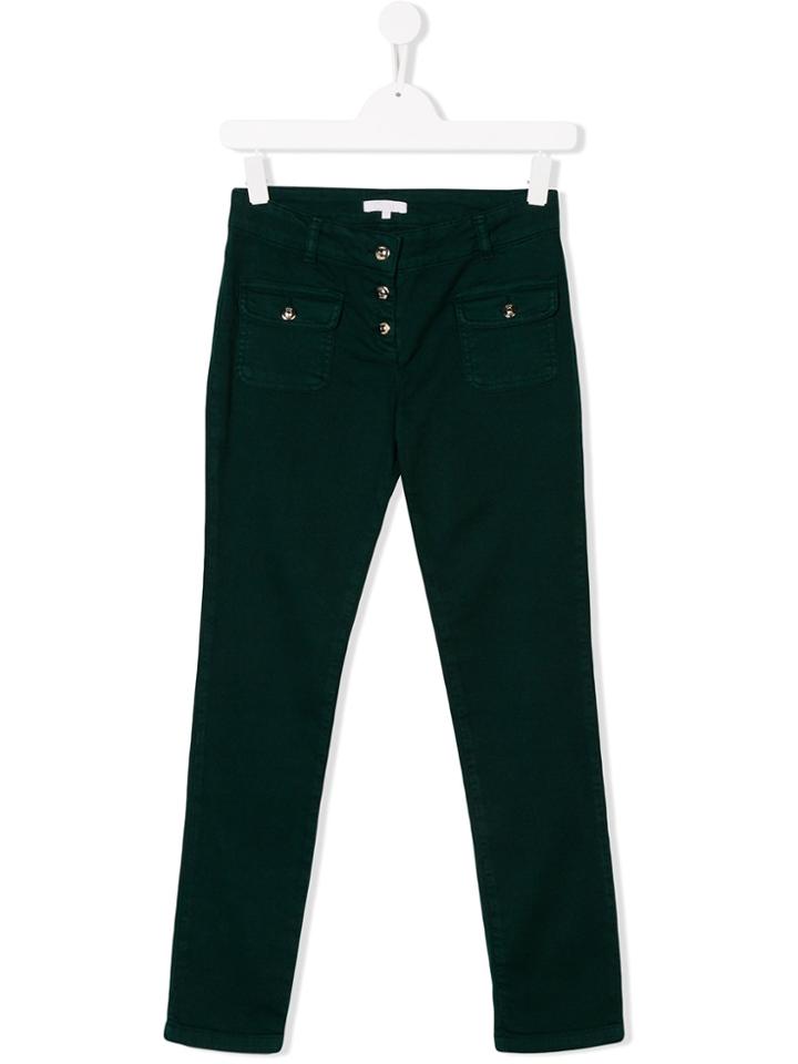Chloé Kids Slim Fit Jeans - Green