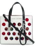 Marc Jacobs Perforated Tartan Mini Grind Bag - White