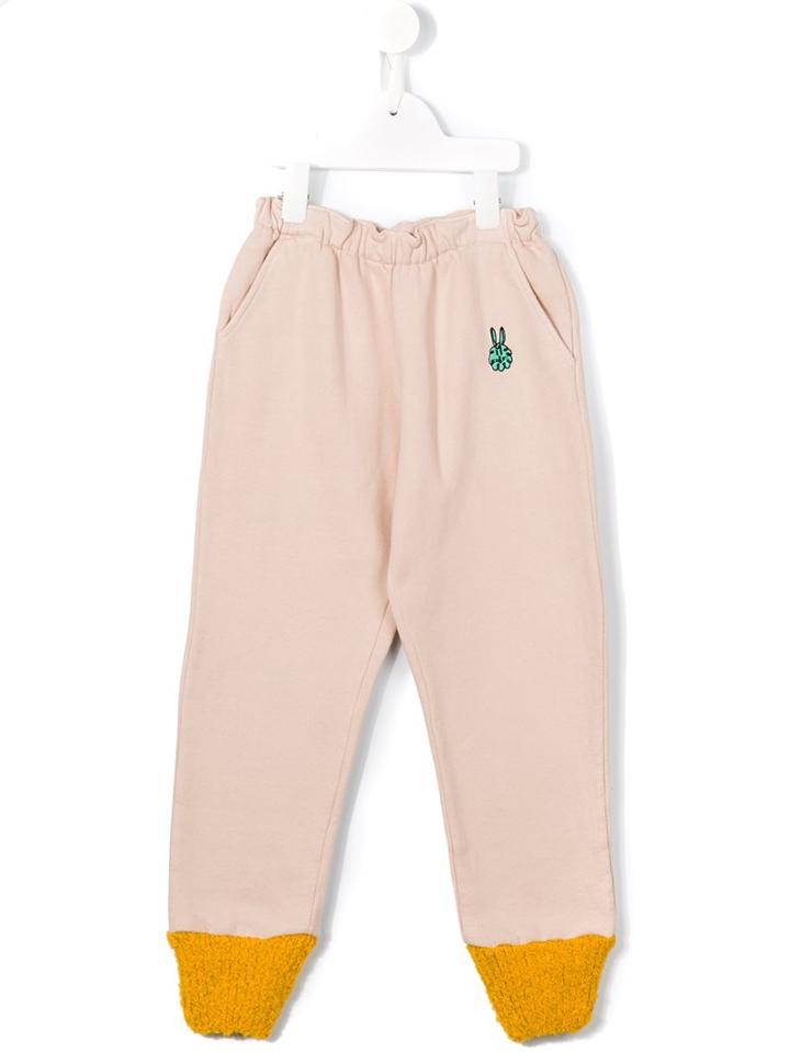Bobo Choses Embroidered Track Pants, Girl's, Size: 9 Yrs, Pink/purple