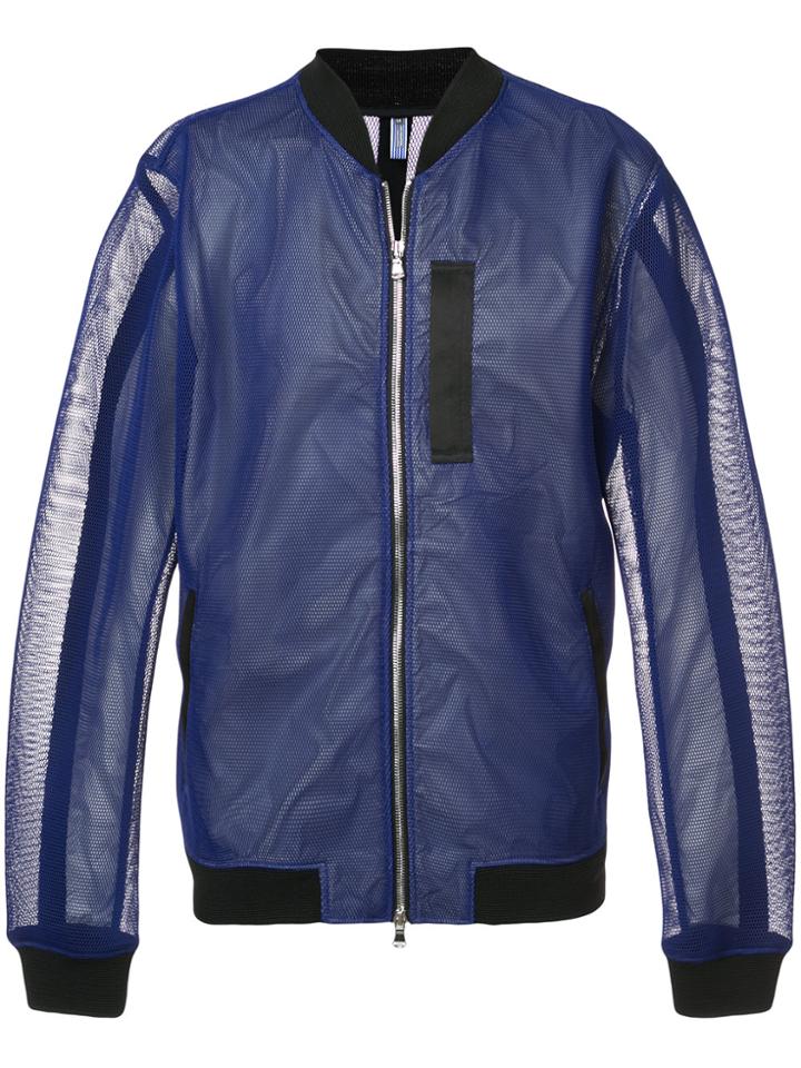 Engineered For Motion Fleetwood Reflective Sheer Bomber - Blue