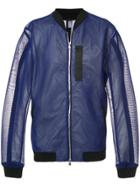 Engineered For Motion Fleetwood Reflective Sheer Bomber - Blue
