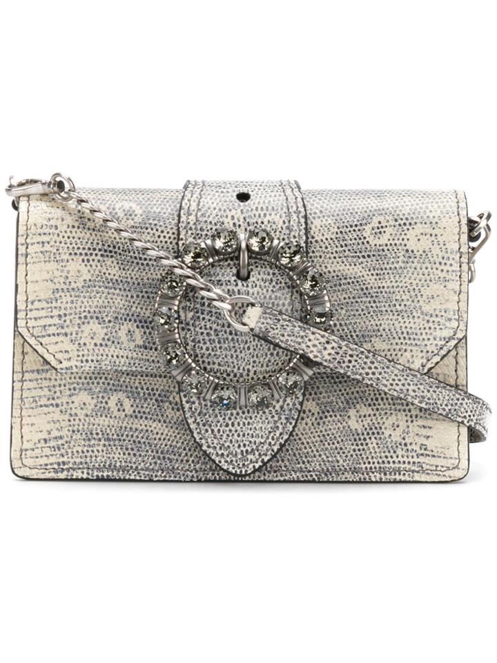 Miu Miu Embellished Envelope Shoulder Bag - Grey