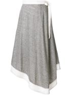 Loewe Wrap Midi Skirt - Grey