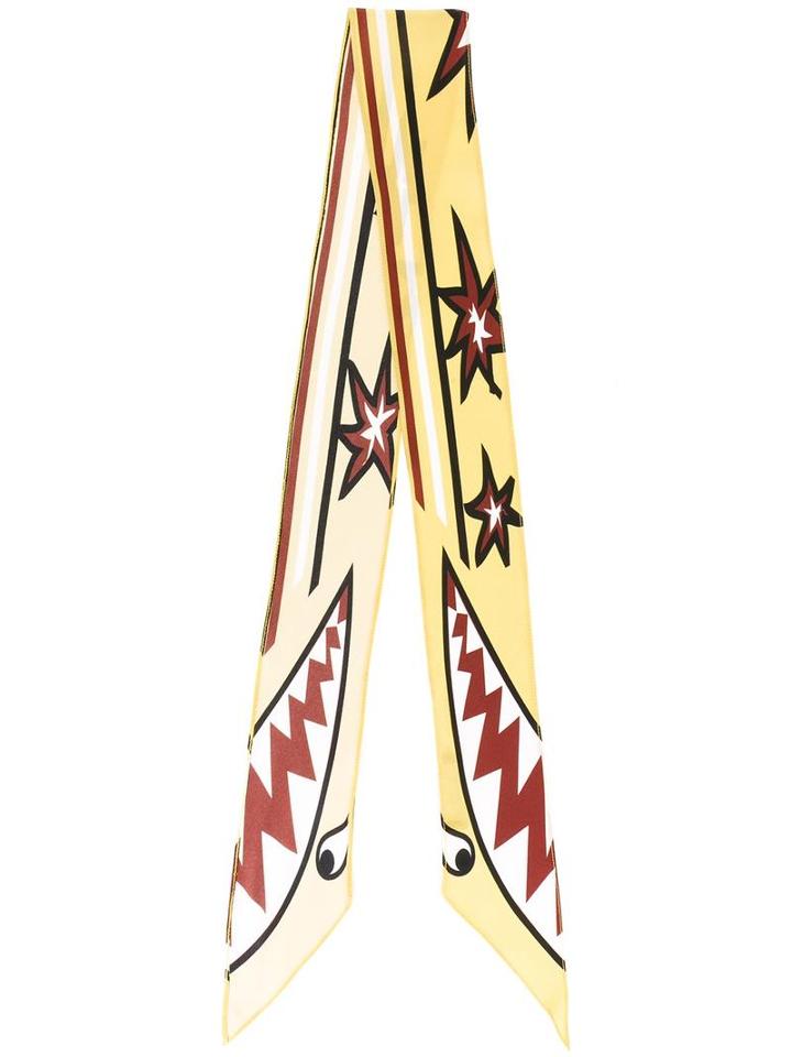 Rockins Printed Silk Scarf, Women's, Yellow/orange, Silk