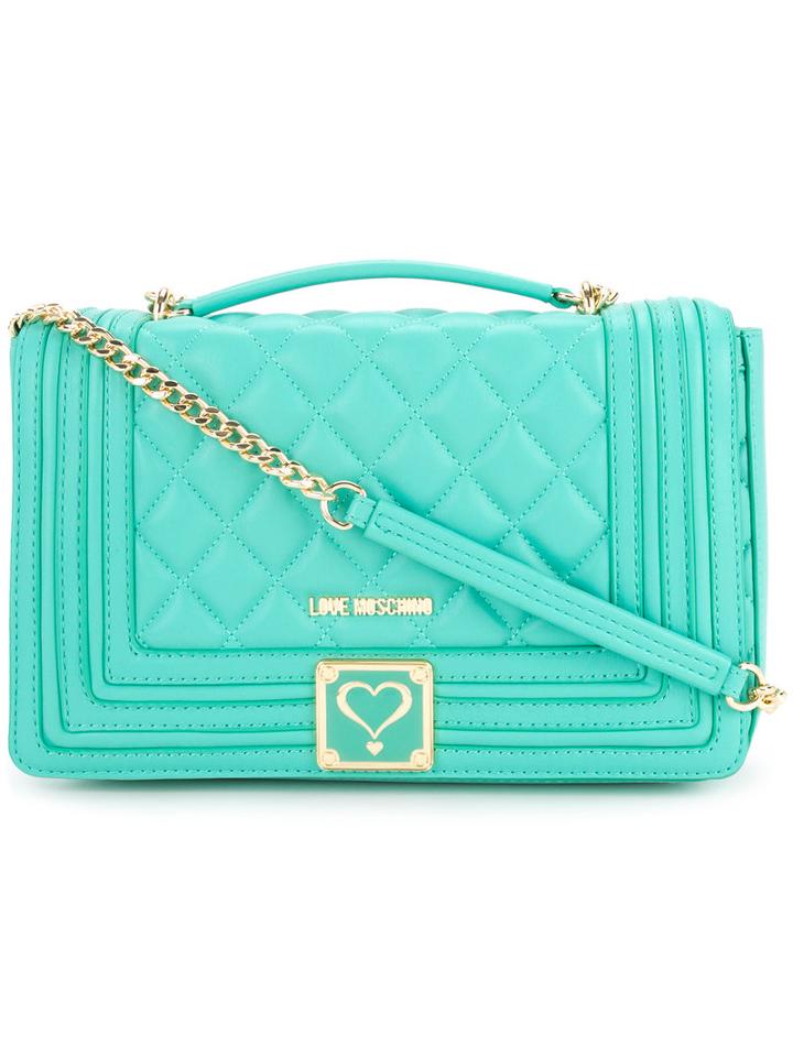 Love Moschino - Quilted Shoulder Bag - Women - Polyurethane - One Size, Women's, Green, Polyurethane