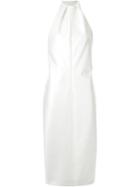 Zaid Affas Halterneck Column Dress, Women's, Size: 6, Nude/neutrals, Silk/cotton/nylon