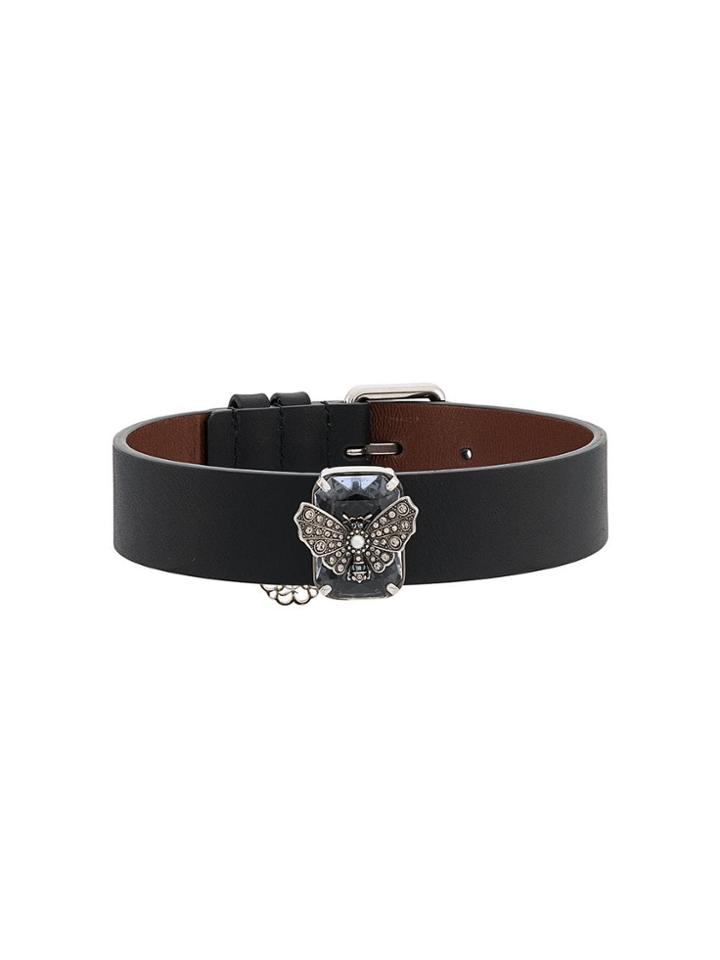 Alexander Mcqueen Butterfly Choker - Black