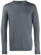 Roberto Collina Knitted Roundneck Sweater - Grey