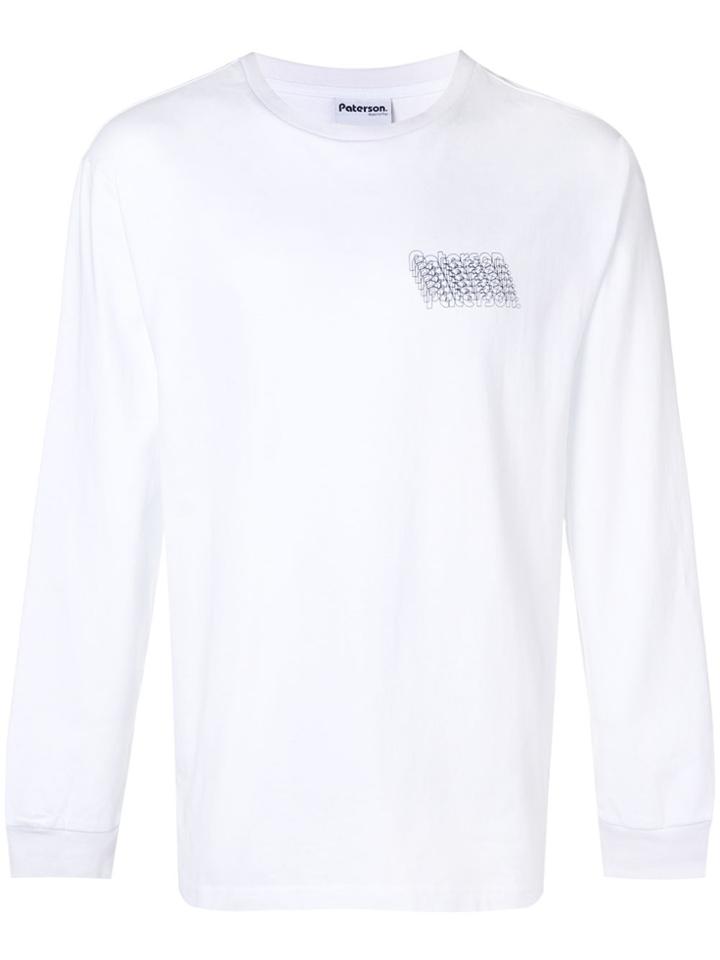 Paterson. Logo Print Sweater - White