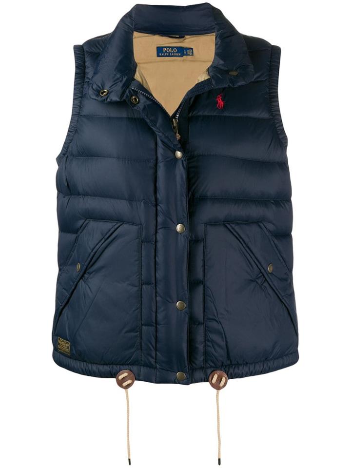 Polo Ralph Lauren Embroidered Logo Gilet - Blue
