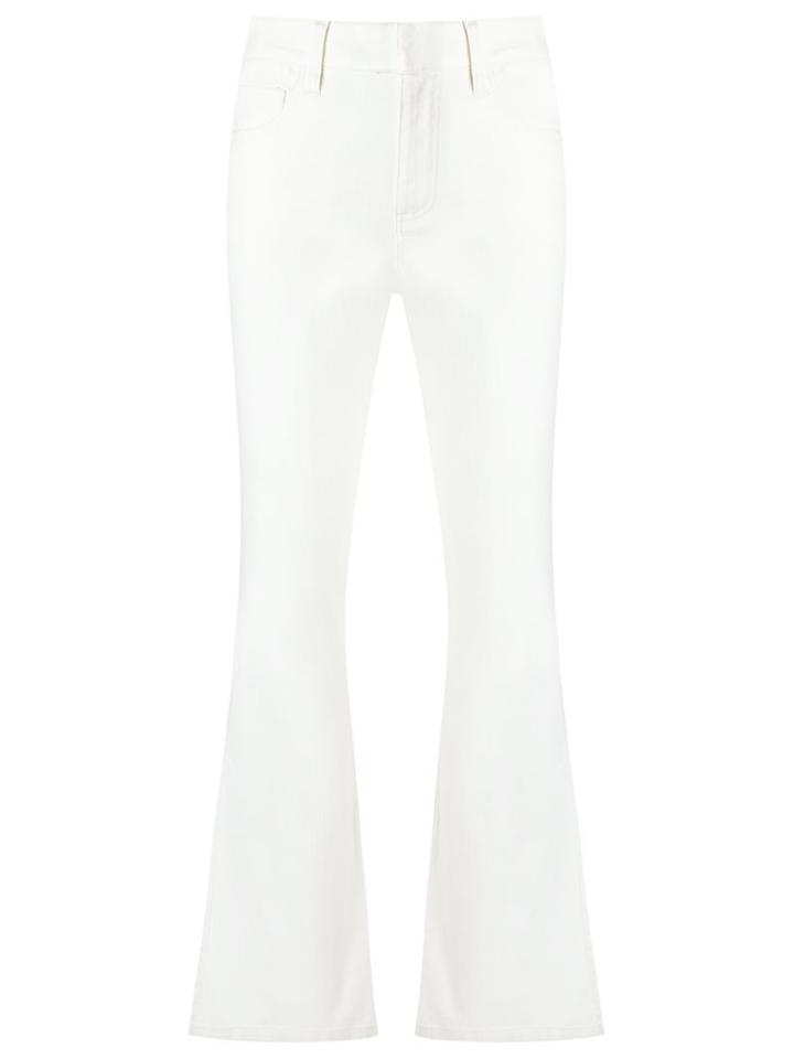 Egrey Mid Rise Flared Jeans, Women's, Size: 34, White, Cotton