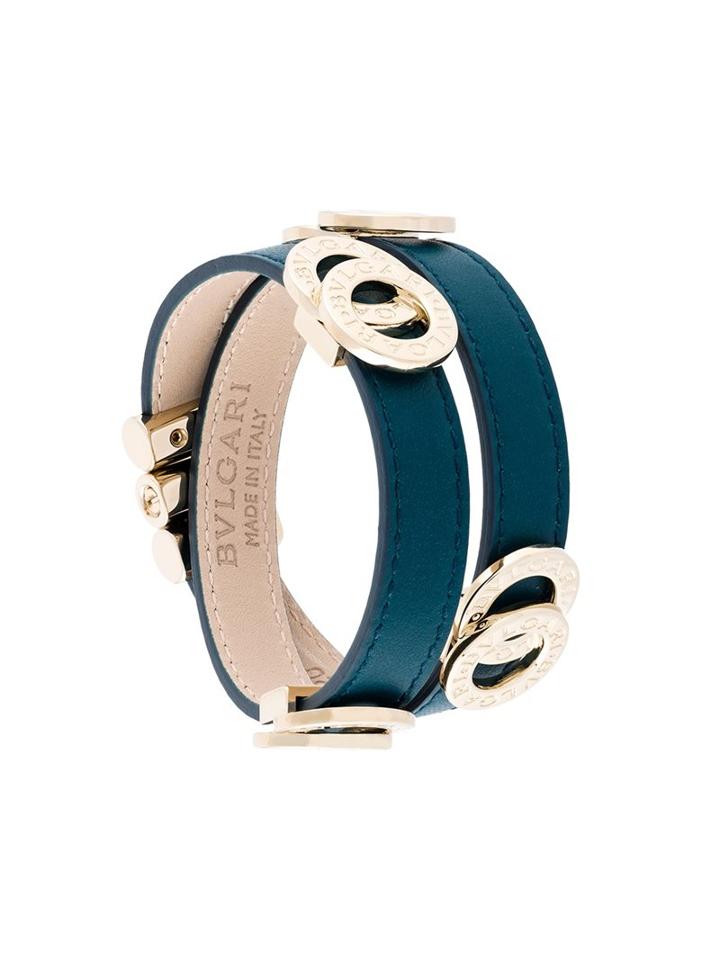 Bulgari Charm Wrap Bracelet, Women's, Blue