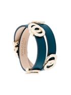 Bulgari Charm Wrap Bracelet, Women's, Blue