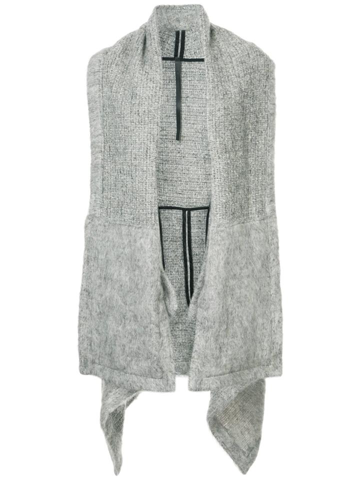 Barbara I Gongini Oversized Cape Jacket - Grey