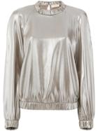 Sara Battaglia Metallic Effect Blouse