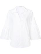 Tome Flared Sleeve Blouse - White
