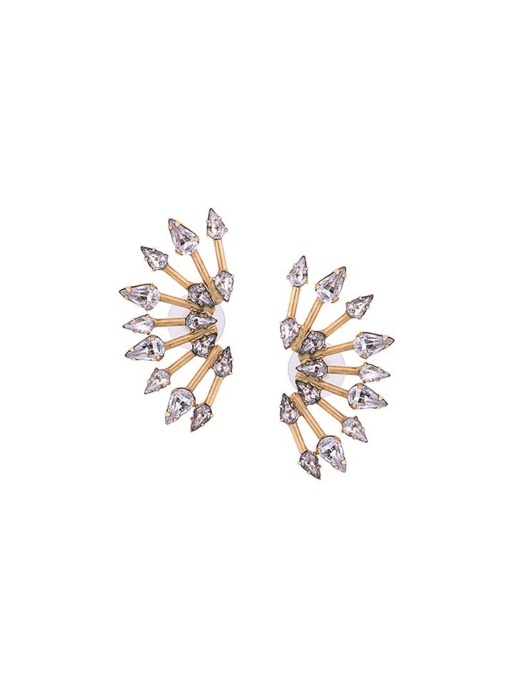 Elizabeth Cole Swarovski Crystal Earrings