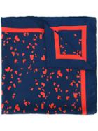 Macgraw Heart Print Scarf - Blue