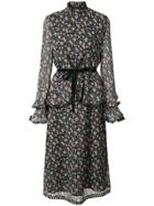 Anna Sui Printed Belted Dress - Black
