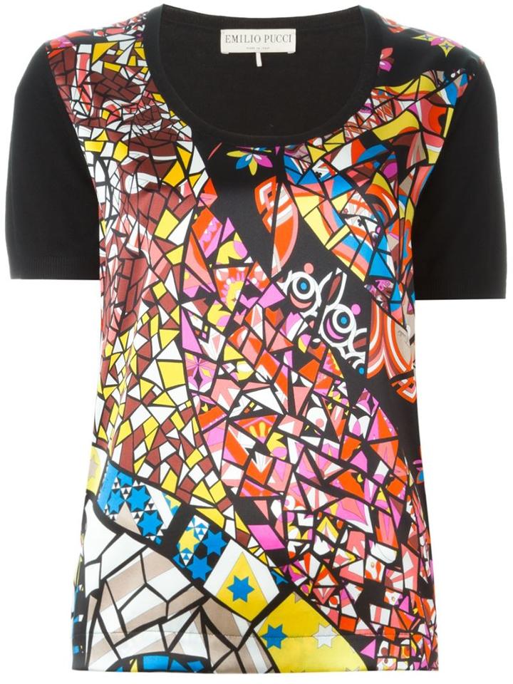 Emilio Pucci Stained Glass Print T-shirt