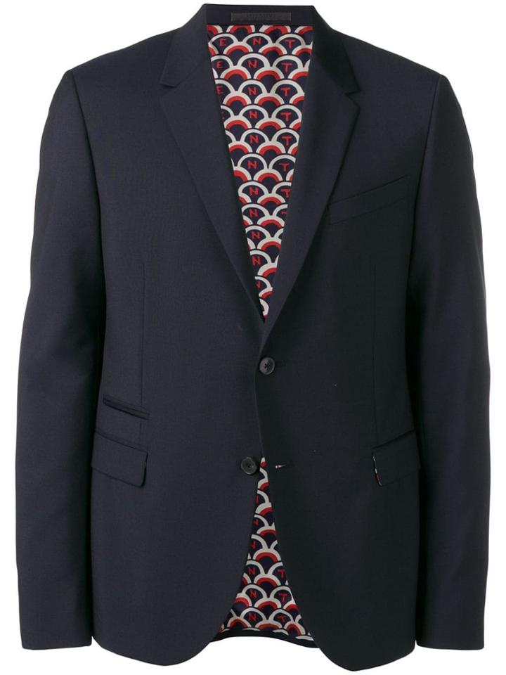 Valentino Slim-fit Blazer - Blue